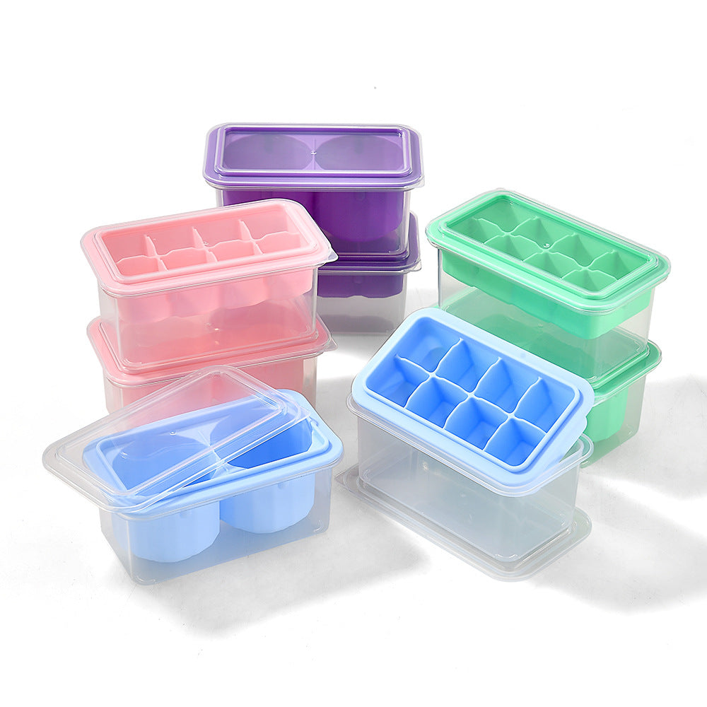 Silicone Ice Cube Tray with Practical Lid Bowlift