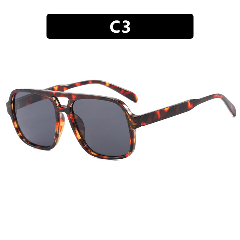Women's modern square sunglasses with stylish transparent frame Bowlift