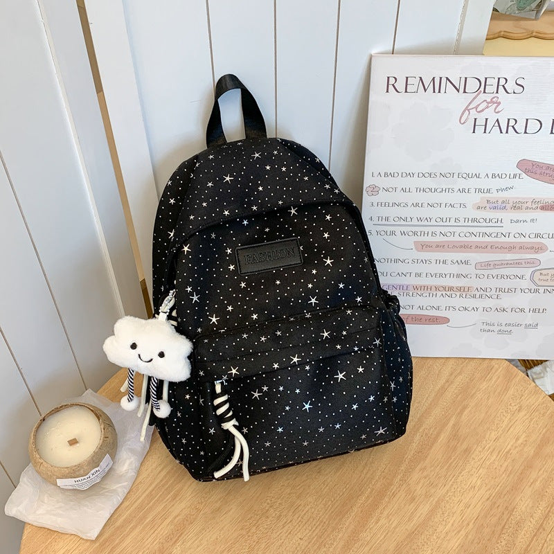 Stylish Star-Patterned Backpack