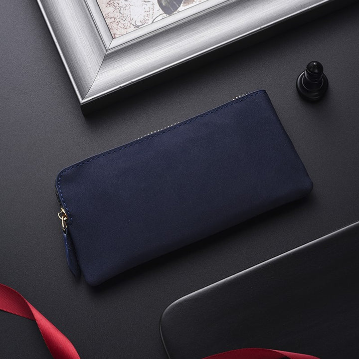 Premium Leather Zippered Wallet Organizer Bowlift