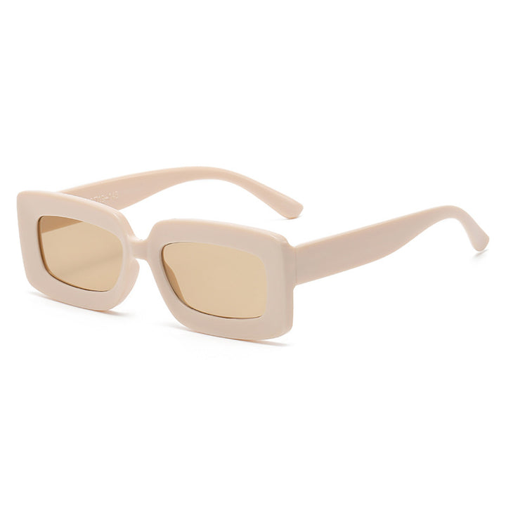 Women trendy square sunglasses with elegant plastic frame Bowlift