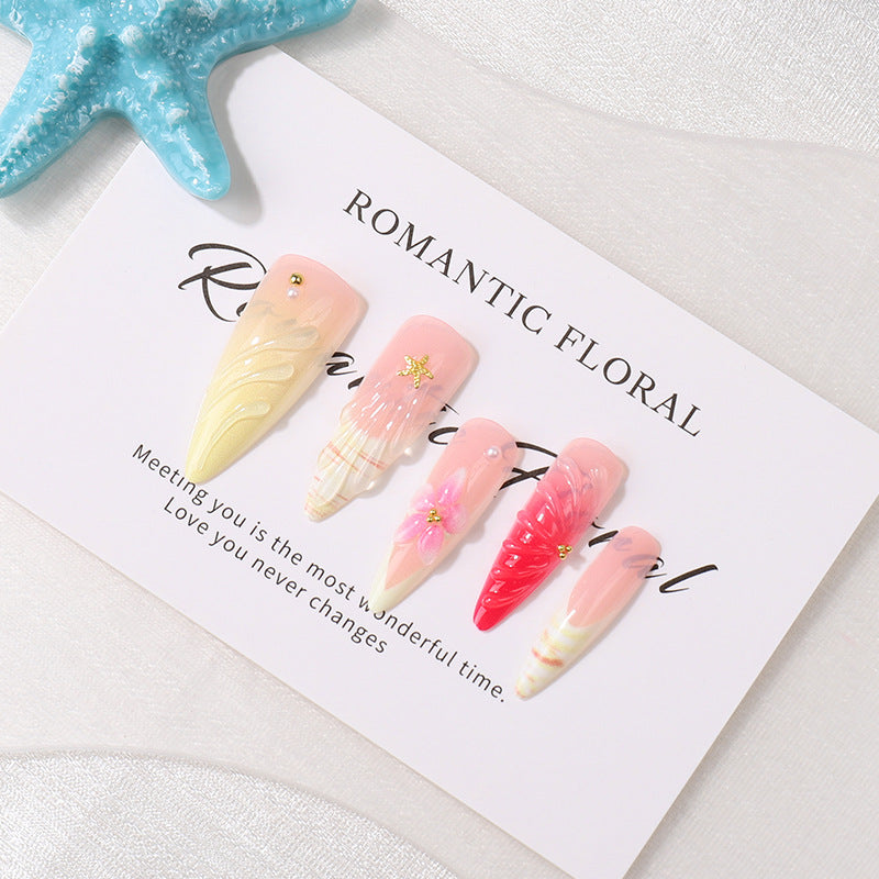 Romantic Floral Press-On Nail Tips Art Set Bowlift