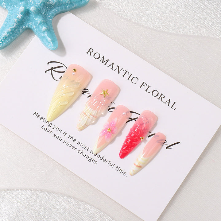 Romantic Floral Press-On Nail Tips Art Set Bowlift