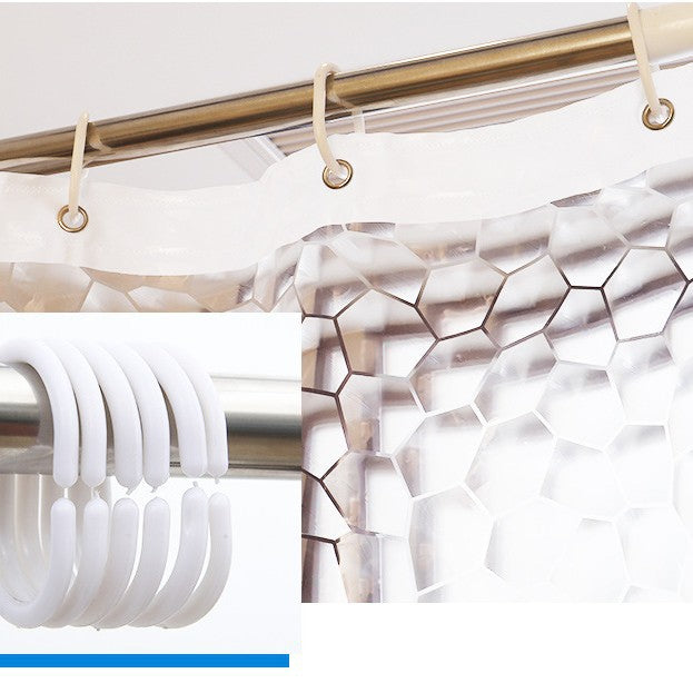 Premium Plastic Shower Curtain Hooks Bowlift