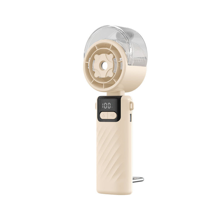 Unisex Rechargeable Adjustable Airflow Handheld Mist Fan Bowlift