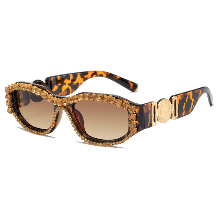 Women's Glamorous Sunglasses with Sparkling Accents Bowlift