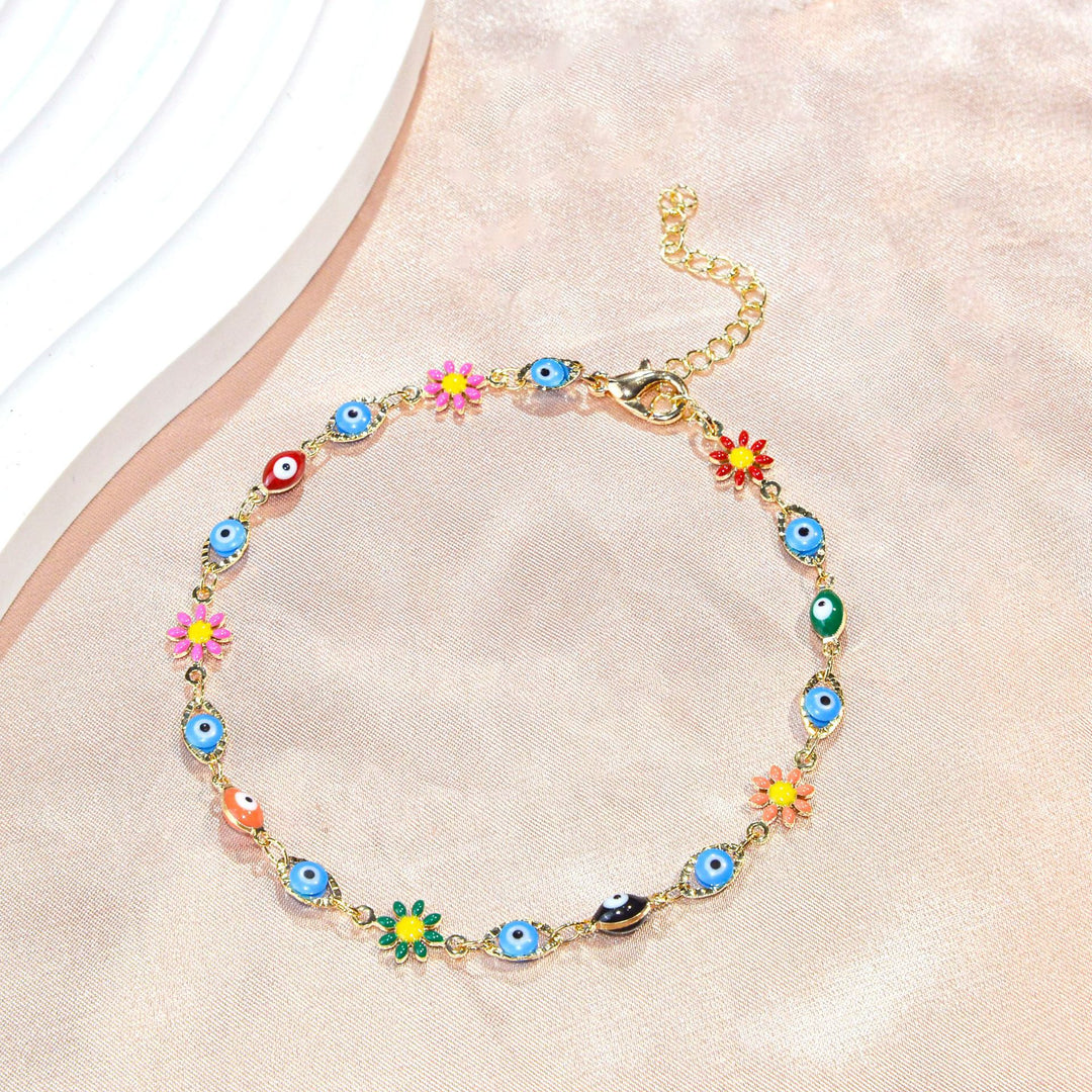 Colorful Evil Eye Charm Bracelet Bowlift 1788164354