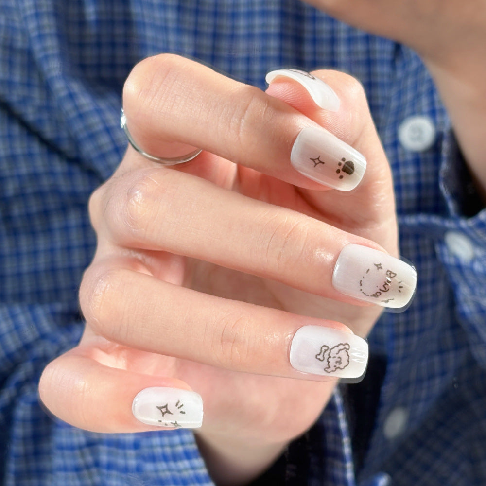 Whimsical Press-On Nail Art Bowlift