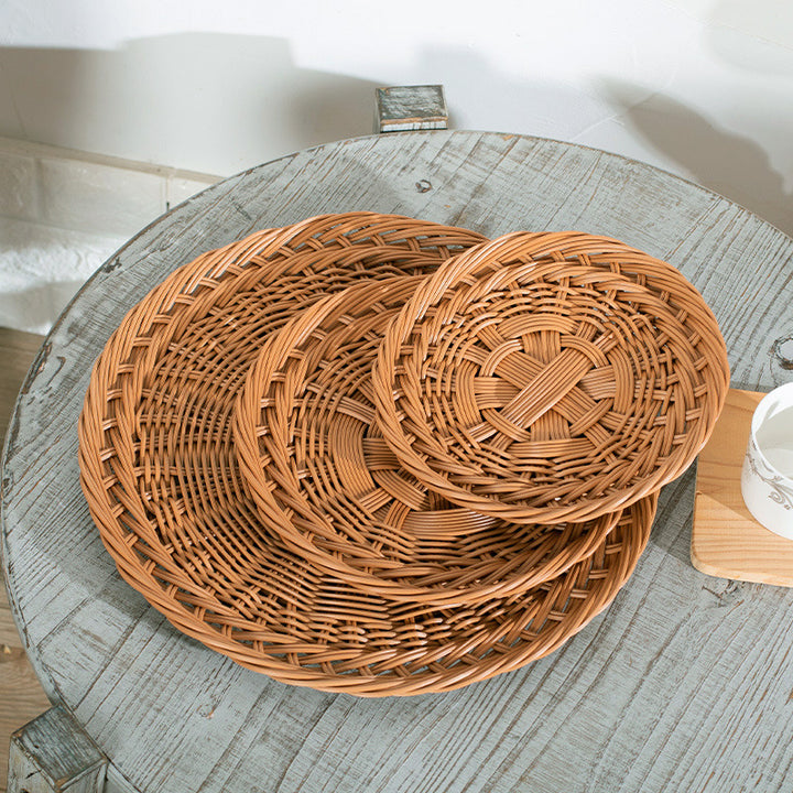 Unisex Oval Basket with Artistic Woven Texture Bowlift