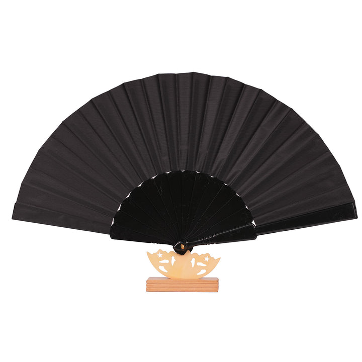 Women's artistic hand fan with filigree wooden handle Bowlift