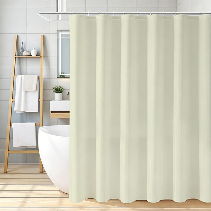 Waterproof Fabric Shower Curtain Bowlift