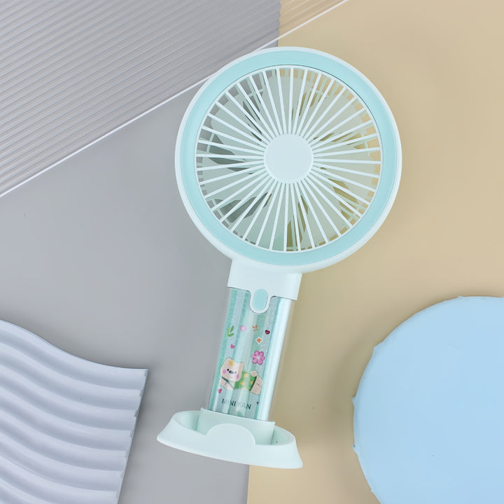 Women's Portable Mini-Hand Fan with Spray Function and Ergonomic Design Bowlift