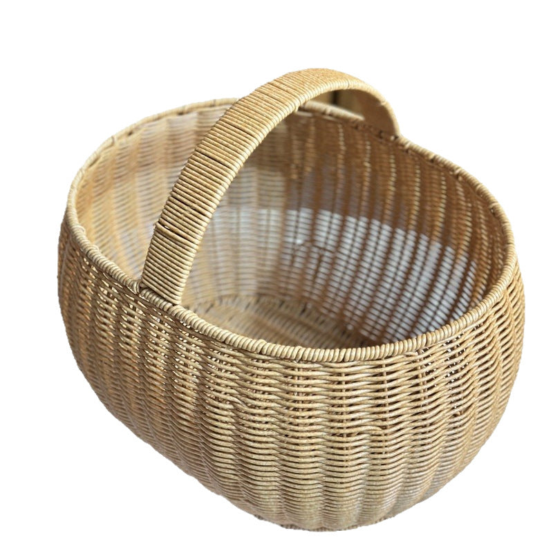 Decorative Round Woven Serving Tray Bowlift