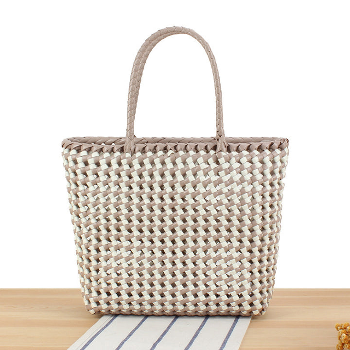 Large Tote Bag Made of Woven Material Bowlift