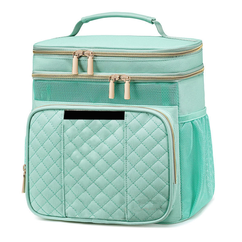 Cosmetic Organizer Bag with Versatile Compartment Layout Bowlift