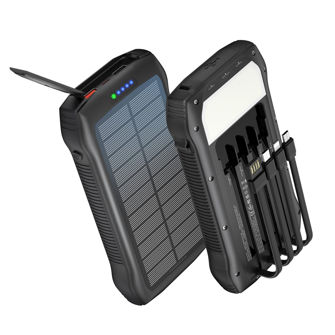 Solar Power Bank with multifunctionality and fast charging feature Bowlift