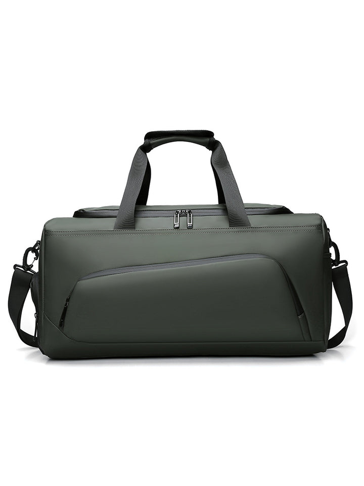 Sporty travel bag with extendable main compartment and multiple organizing pockets Bowlift