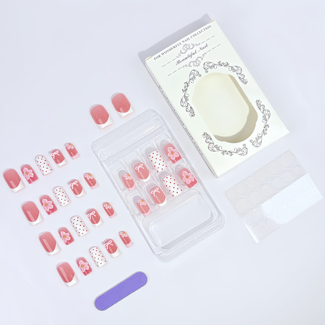 24-piece artificial nail set Bowlift