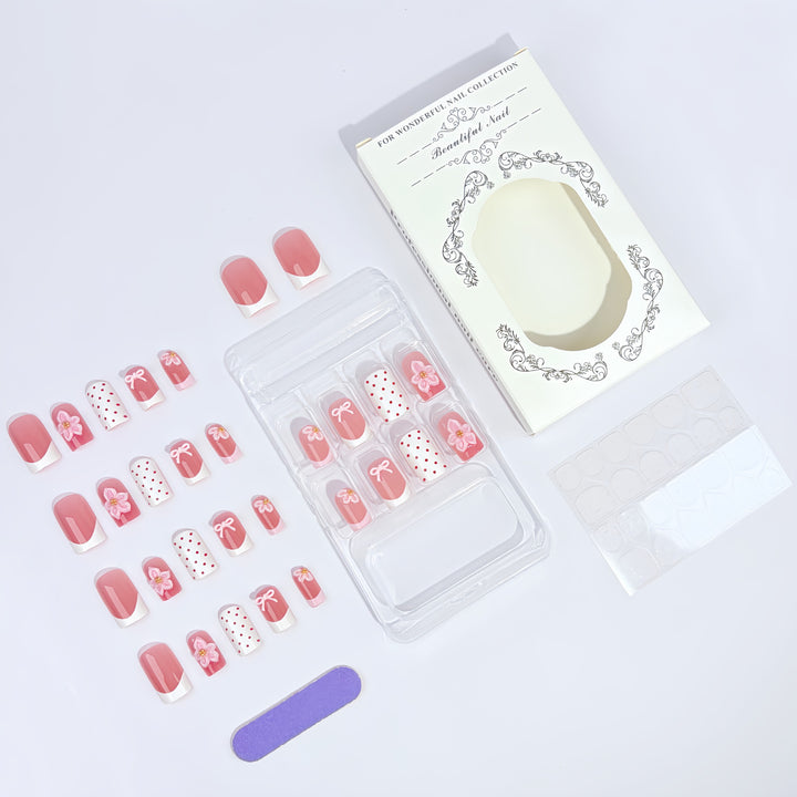 24-piece artificial nail set Bowlift