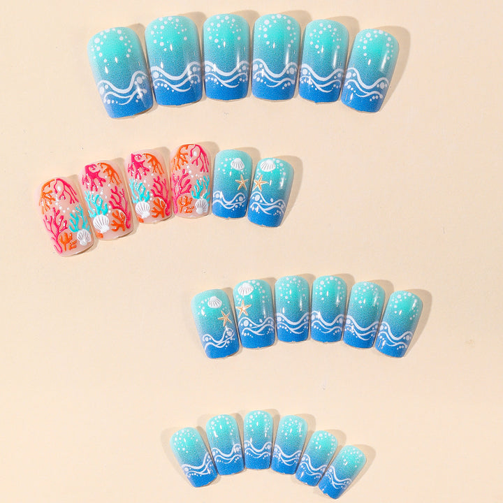 Ocean-Inspired Nail Art Decoration Set Bowlift