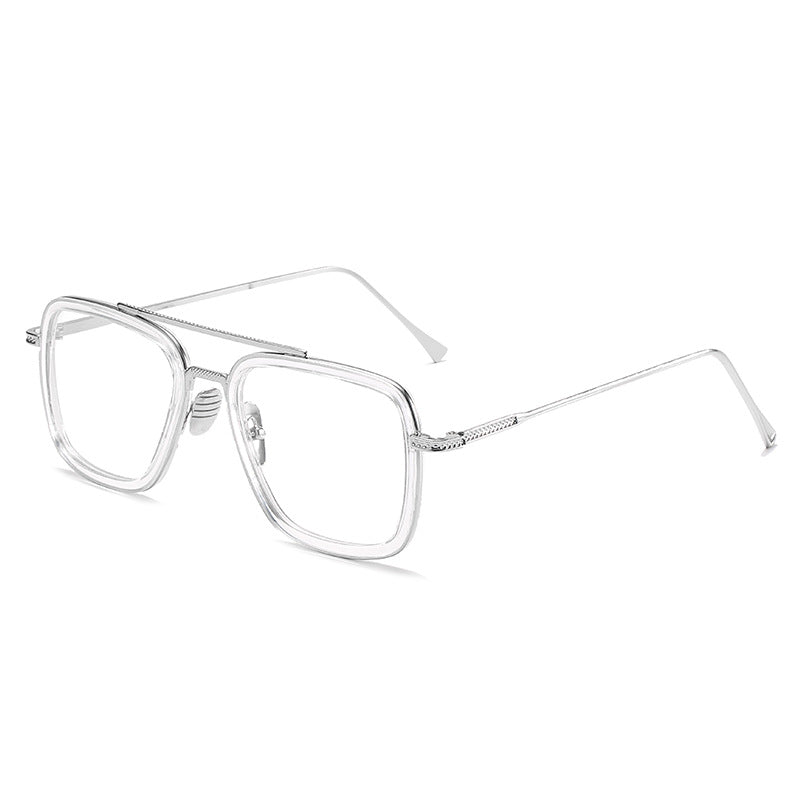Women's fashionable square sunglasses with luxurious metal frame Bowlift