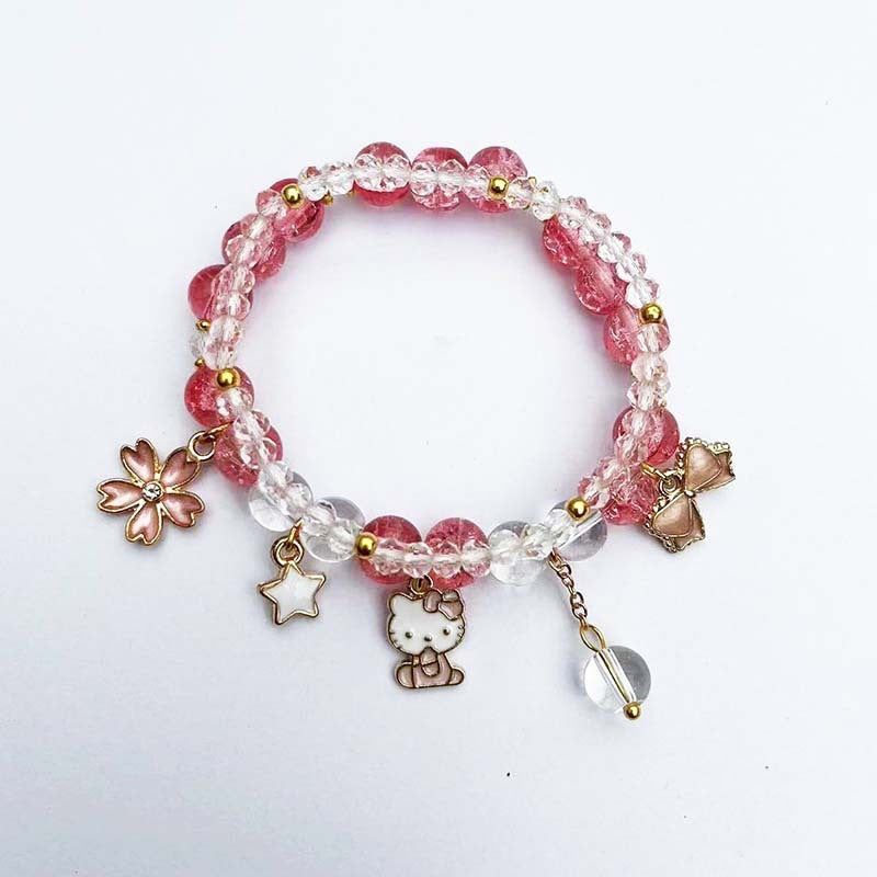 Elegant bracelet with animal and glitter pendants Bowlift