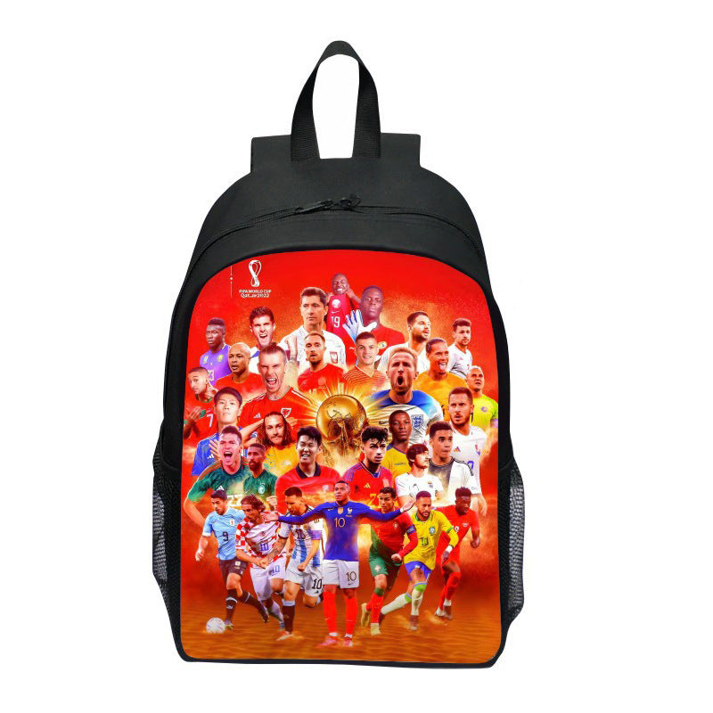 Backpack with Striking Sports Motif Bowlift