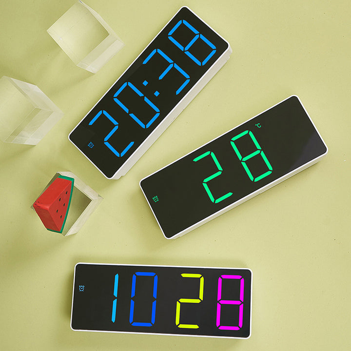 Digital Wall Clock with Large LED Display Bowlift