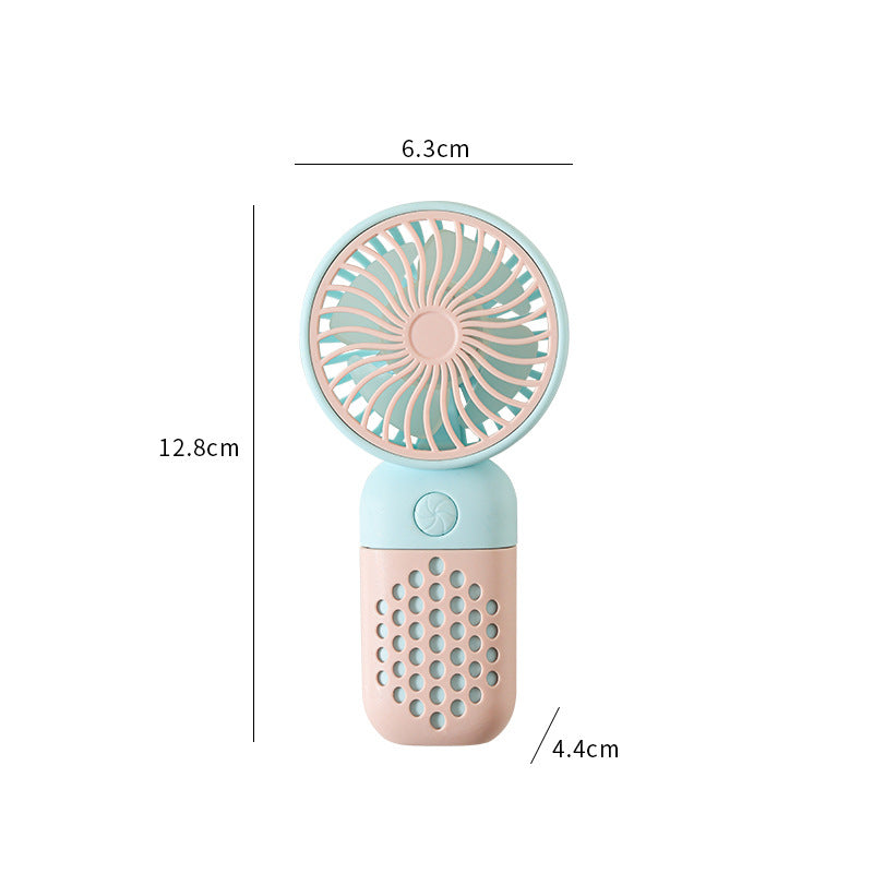 Women's Portable Mini Hand Fan with Ergonomic Handle and USB Charging Function Bowlift