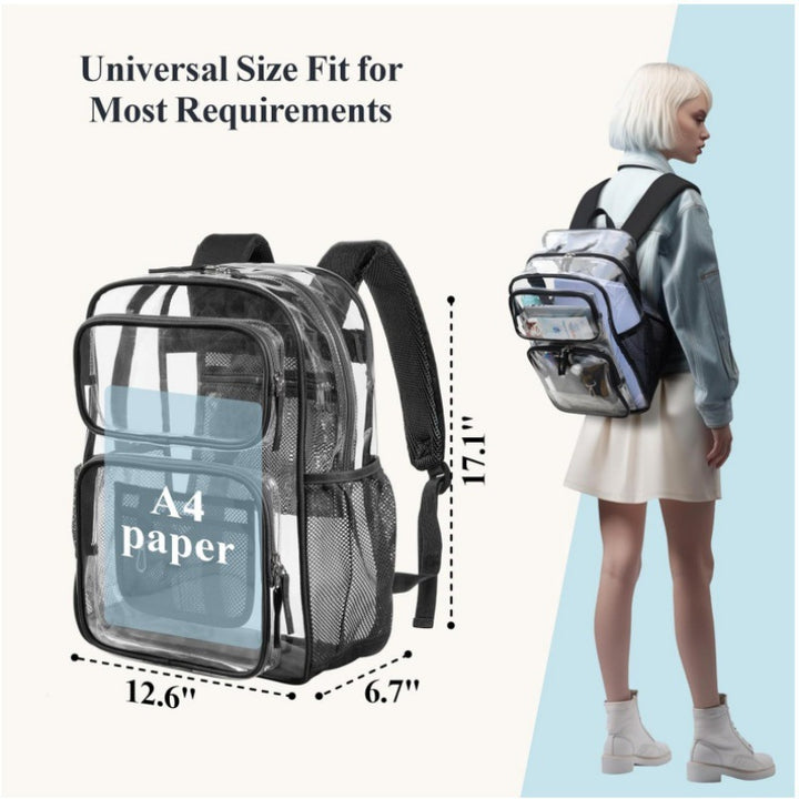 Transparent school backpack Bowlift
