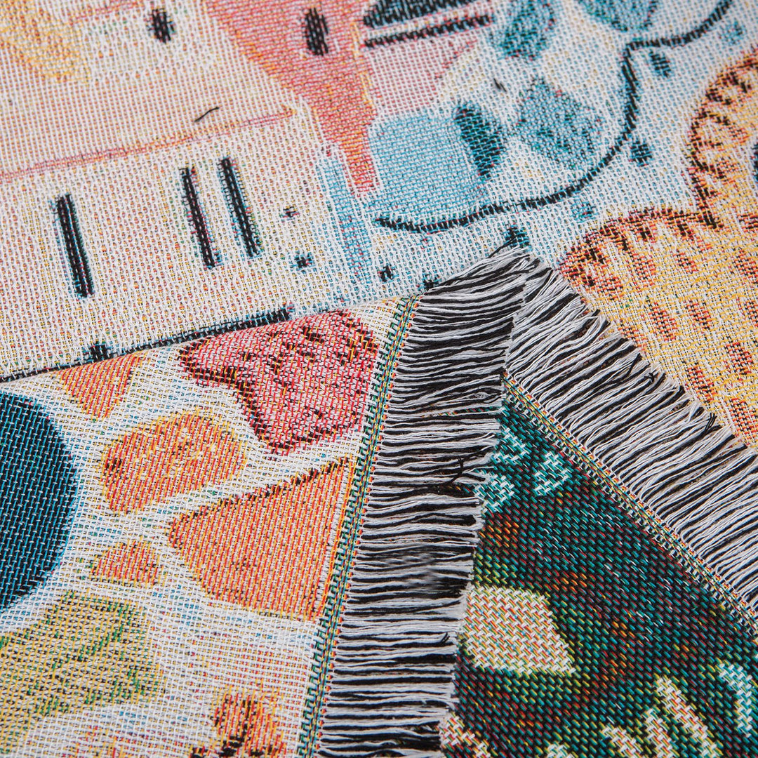 Decorative Landscape Woven Throw Blanket