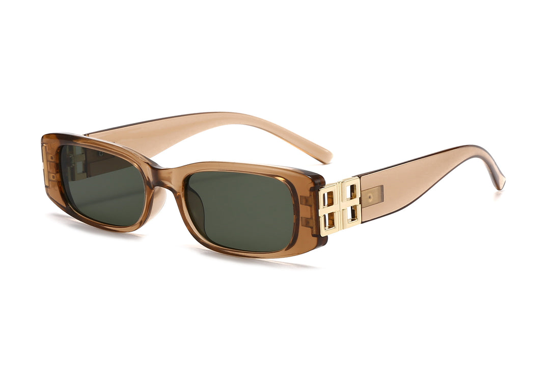 Ladies' fashionable sunglasses with luxurious gold-colored accent Bowlift