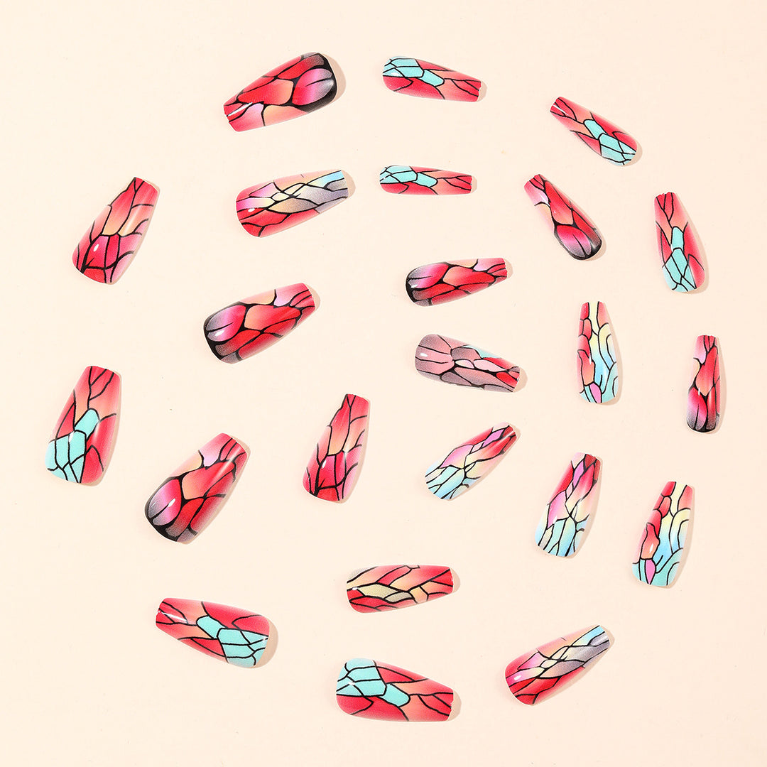 Artistic Crackle Nail Art Extensions Bowlift