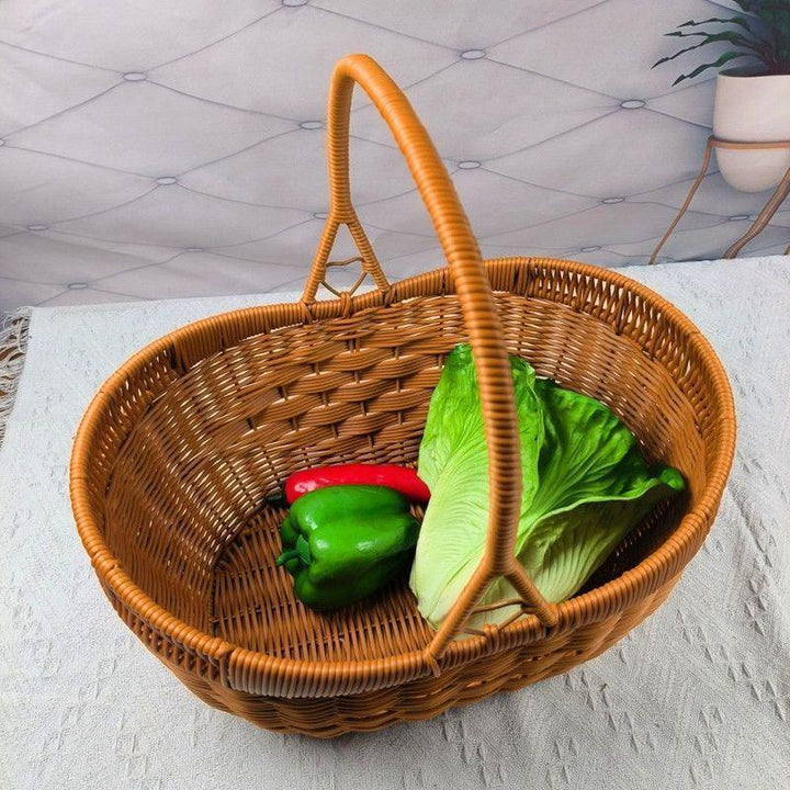 Handcrafted Woven Shopping Basket Bowlift