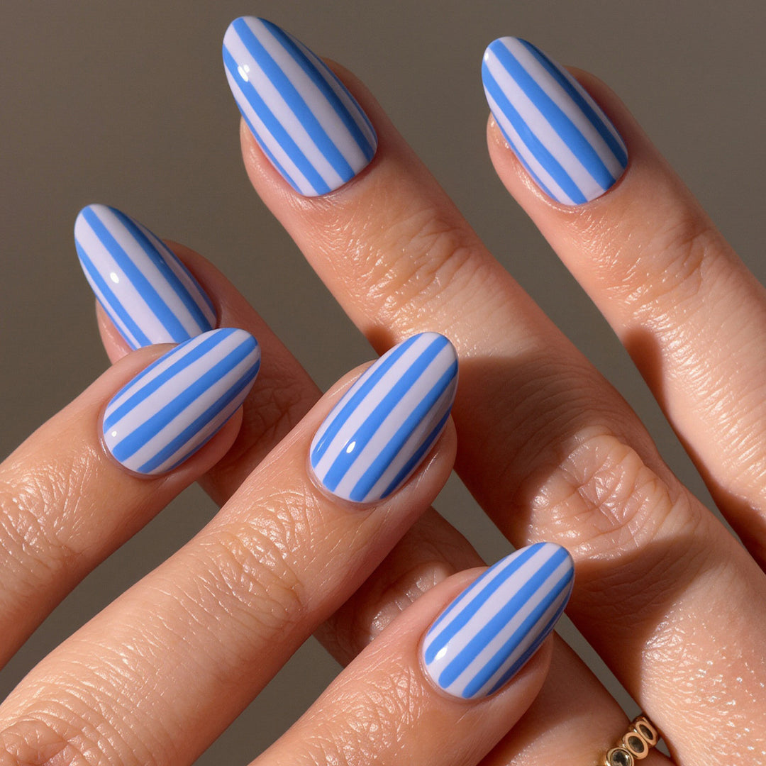 Stylish Striped Nail Art Tips Bowlift