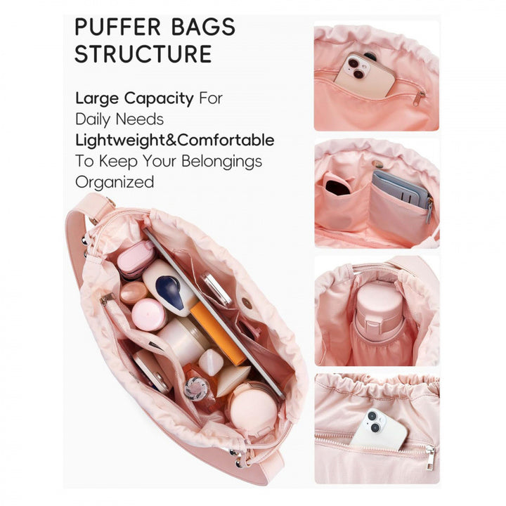 Fashionable Quilted Shoulder Bag Bowlift
