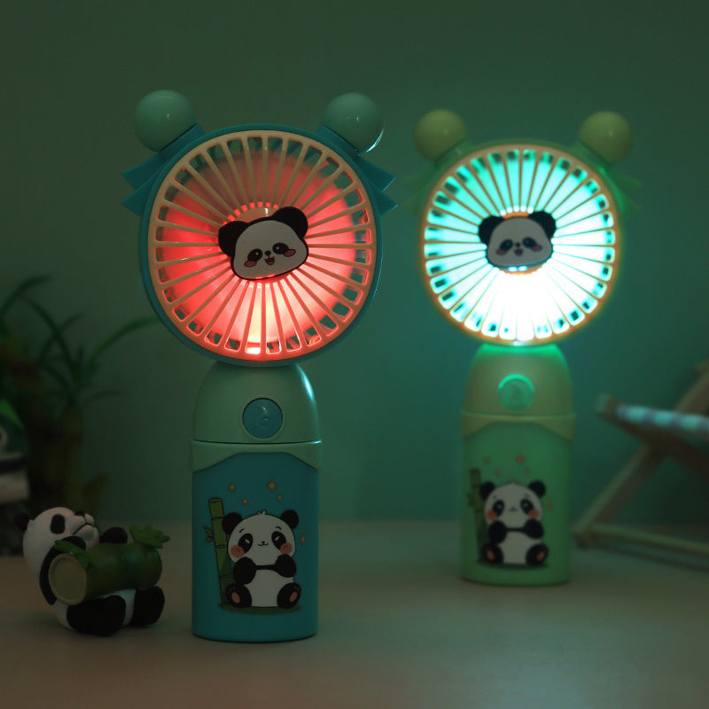 Portable Panda-Themed Mini Fan Bowlift