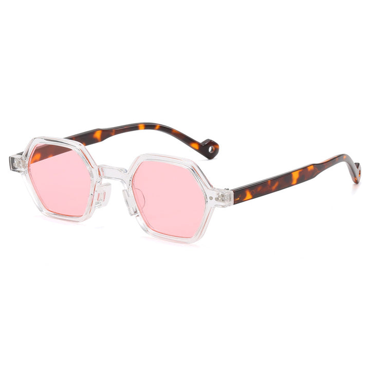 Women's Geometric Sunglasses in Modern Hexagon Design Bowlift