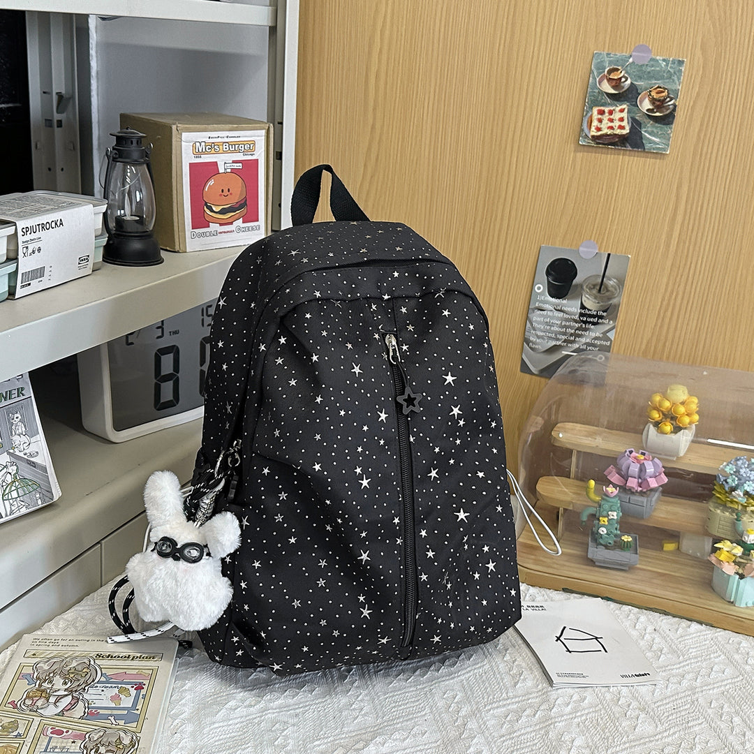 Star-Patterned Everyday Backpack