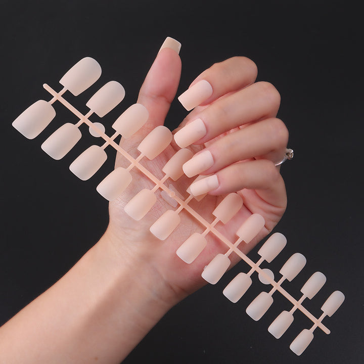 Matte Finish Long Stiletto Press-On Nails Bowlift