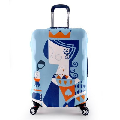 Tropical Leaf Print Hard Shell Luggage Bowlift