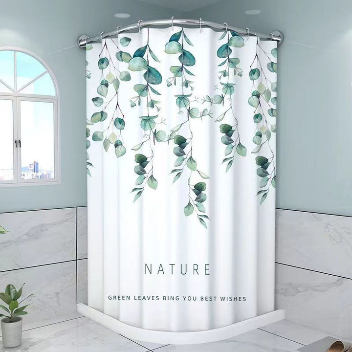 Tropical Cactus Pattern Shower Curtain Bowlift