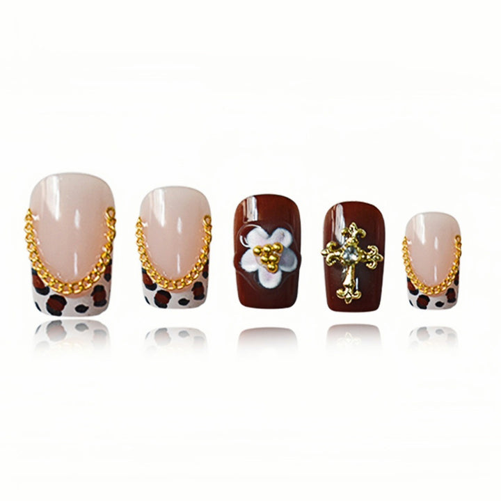 Floral Embellished Nail Art Extensions Bowlift
