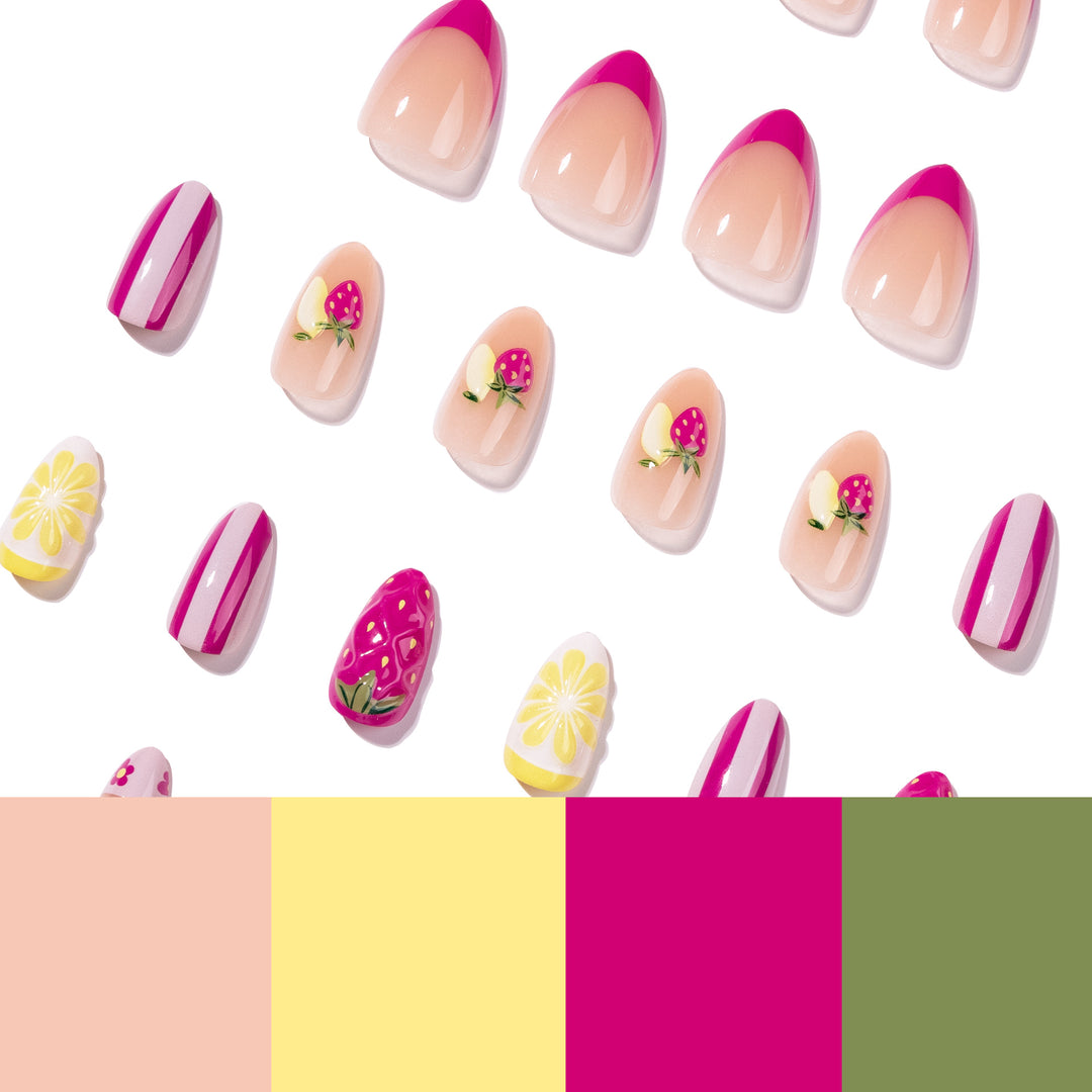 Artful Nail Art with Fruity Design Bowlift