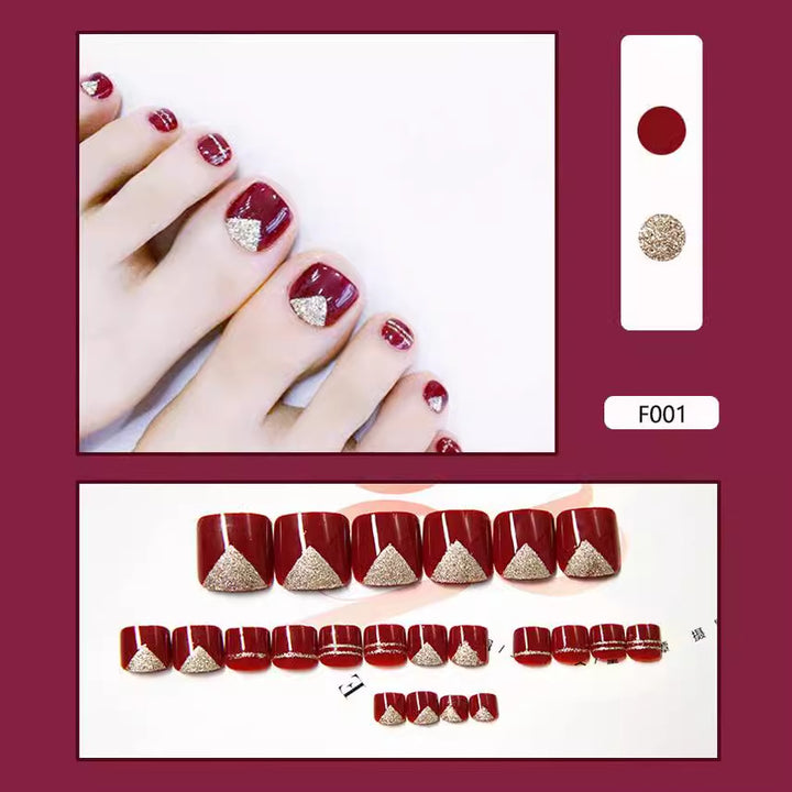 Nail set with glitter accents Bowlift