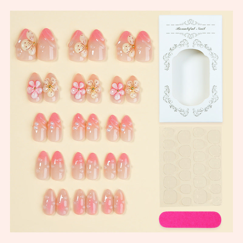 Floral Embellished Press-On Nails Bowlift 1788495843