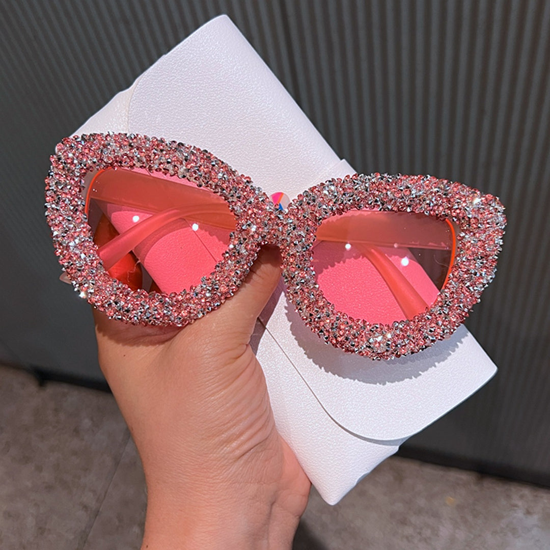 Ladies Designer Sunglasses with Rhinestone Details Bowlift