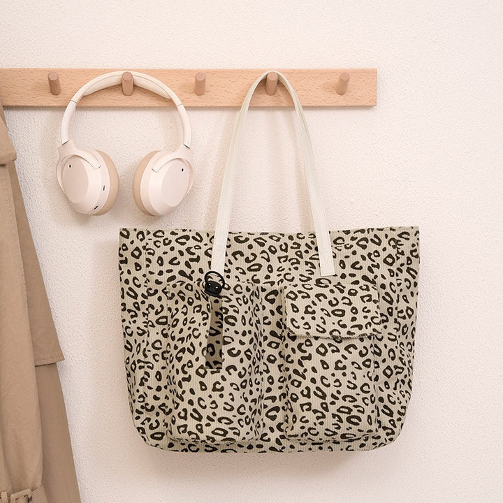 Stylish Star Patterned Cotton Tote Bag Bowlift