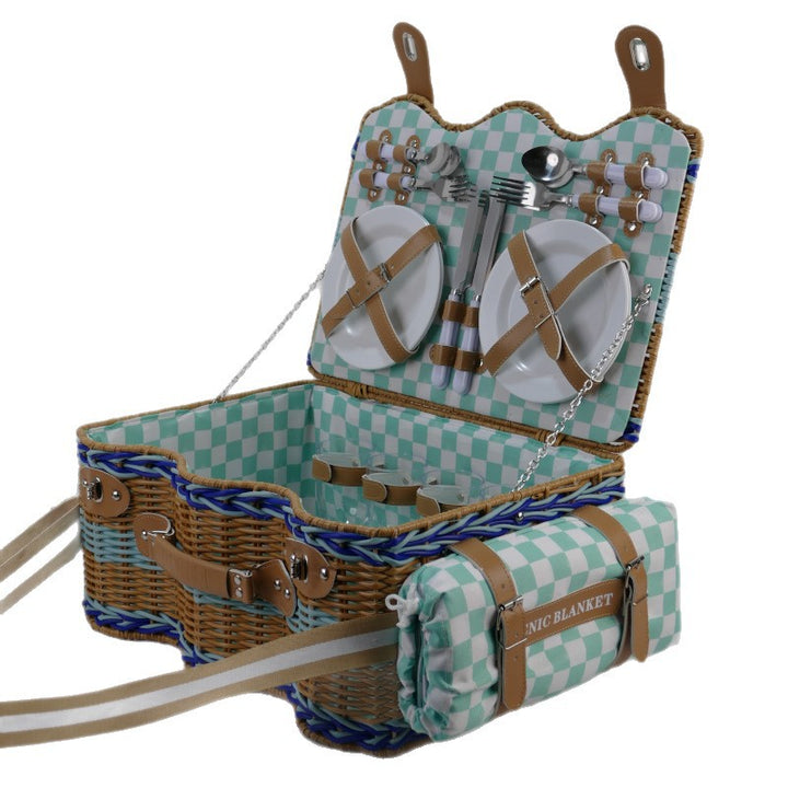 Ladies picnic basket with extensive equipment and stylish interior Bowlift