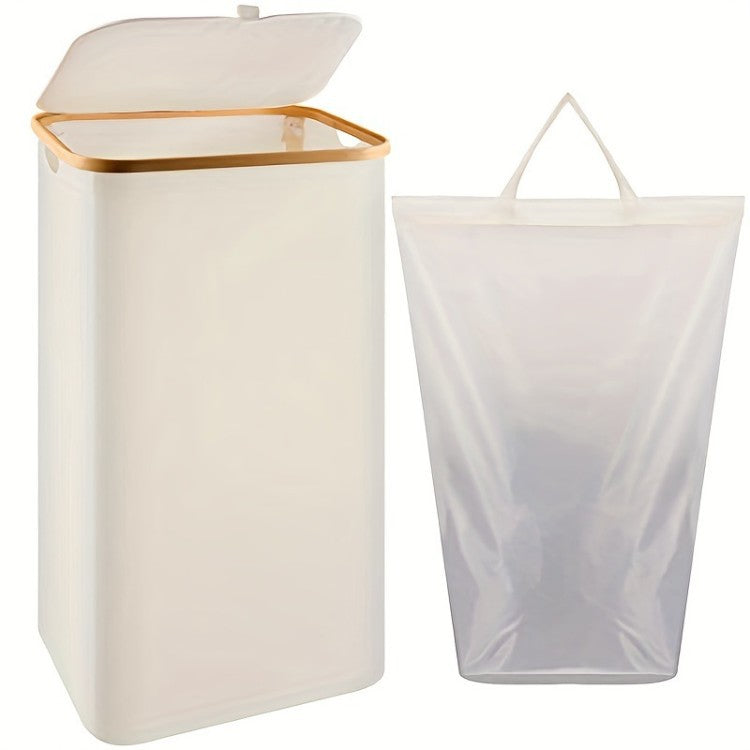 High-quality laundry container with modern lid and removable inner bag Bowlift